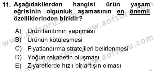 Destinasyon Yönetimi Dersi 2021 - 2022 Yılı Yaz Okulu Sınav Soruları 11. Soru