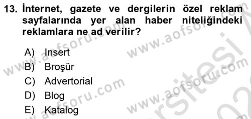Destinasyon Yönetimi Dersi 2021 - 2022 Yılı Yaz Okulu Sınav Soruları 13. Soru