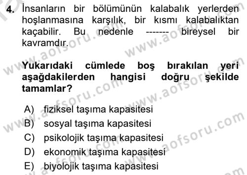 Destinasyon Yönetimi Dersi 2022 - 2023 Yılı Yaz Okulu Sınav Soruları 4. Soru