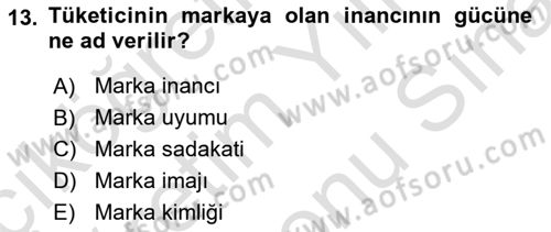 Destinasyon Yönetimi Dersi 2023 - 2024 Yılı (Final) Dönem Sonu Sınav Soruları 13. Soru