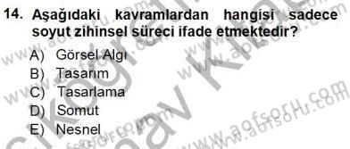 Turistik Alanlarda Mekan Tasarımı Dersi 2012 - 2013 Yılı (Vize) Ara Sınav Soruları 14. Soru