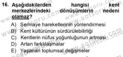 Turistik Alanlarda Mekan Tasarımı Dersi 2012 - 2013 Yılı (Vize) Ara Sınav Soruları 16. Soru