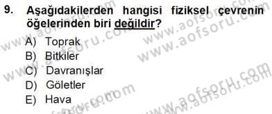 Turistik Alanlarda Mekan Tasarımı Dersi 2012 - 2013 Yılı (Vize) Ara Sınav Soruları 9. Soru