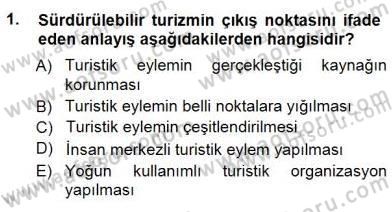 Turistik Alanlarda Mekan Tasarımı Dersi 2012 - 2013 Yılı (Final) Dönem Sonu Sınav Soruları 1. Soru