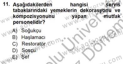 Turistik Alanlarda Mekan Tasarımı Dersi 2012 - 2013 Yılı (Final) Dönem Sonu Sınav Soruları 11. Soru