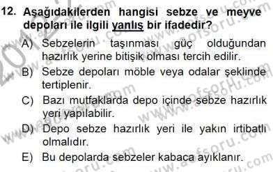 Turistik Alanlarda Mekan Tasarımı Dersi 2012 - 2013 Yılı (Final) Dönem Sonu Sınav Soruları 12. Soru