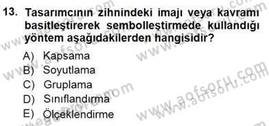 Turistik Alanlarda Mekan Tasarımı Dersi 2012 - 2013 Yılı (Final) Dönem Sonu Sınav Soruları 13. Soru