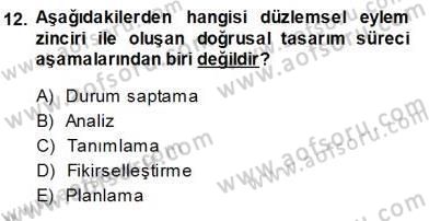 Turistik Alanlarda Mekan Tasarımı Dersi 2013 - 2014 Yılı (Vize) Ara Sınav Soruları 12. Soru
