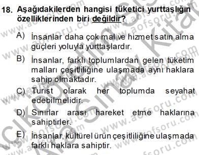 Turistik Alanlarda Mekan Tasarımı Dersi 2013 - 2014 Yılı (Vize) Ara Sınav Soruları 18. Soru