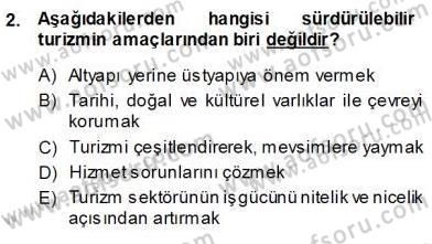 Turistik Alanlarda Mekan Tasarımı Dersi 2013 - 2014 Yılı (Vize) Ara Sınav Soruları 2. Soru