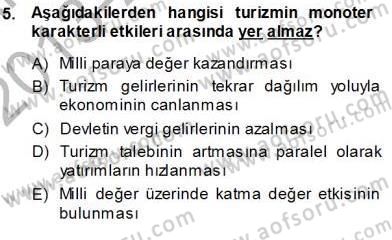 Turistik Alanlarda Mekan Tasarımı Dersi 2013 - 2014 Yılı (Vize) Ara Sınav Soruları 5. Soru