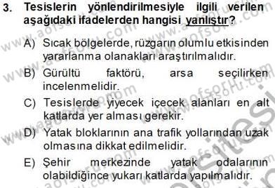 Turistik Alanlarda Mekan Tasarımı Dersi 2013 - 2014 Yılı (Final) Dönem Sonu Sınav Soruları 3. Soru