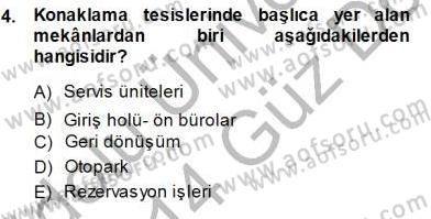 Turistik Alanlarda Mekan Tasarımı Dersi 2013 - 2014 Yılı (Final) Dönem Sonu Sınav Soruları 4. Soru