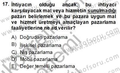 Turistik Alanlarda Mekan Tasarımı Dersi 2014 - 2015 Yılı (Vize) Ara Sınav Soruları 17. Soru