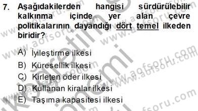 Turistik Alanlarda Mekan Tasarımı Dersi 2014 - 2015 Yılı (Vize) Ara Sınav Soruları 7. Soru