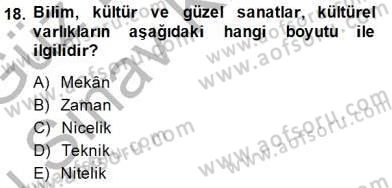 Turistik Alanlarda Mekan Tasarımı Dersi 2014 - 2015 Yılı (Final) Dönem Sonu Sınav Soruları 18. Soru