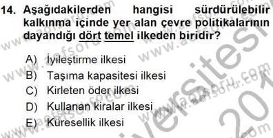 Turistik Alanlarda Mekan Tasarımı Dersi 2015 - 2016 Yılı (Vize) Ara Sınav Soruları 14. Soru