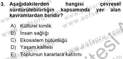 Turistik Alanlarda Mekan Tasarımı Dersi 2015 - 2016 Yılı (Vize) Ara Sınav Soruları 3. Soru