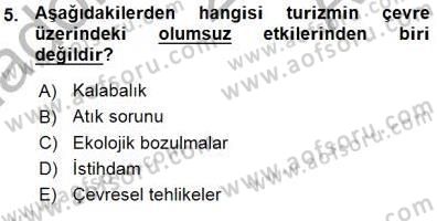 Turistik Alanlarda Mekan Tasarımı Dersi 2015 - 2016 Yılı (Vize) Ara Sınav Soruları 5. Soru