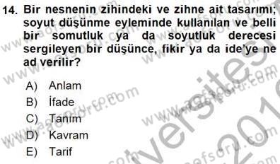 Turistik Alanlarda Mekan Tasarımı Dersi 2015 - 2016 Yılı (Final) Dönem Sonu Sınav Soruları 14. Soru