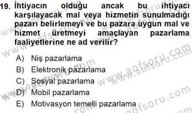 Turistik Alanlarda Mekan Tasarımı Dersi 2016 - 2017 Yılı (Vize) Ara Sınav Soruları 19. Soru