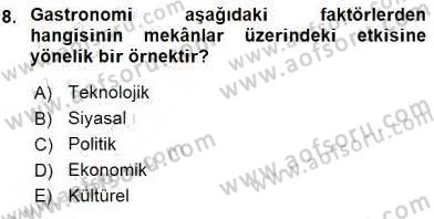 Turistik Alanlarda Mekan Tasarımı Dersi 2016 - 2017 Yılı (Vize) Ara Sınav Soruları 8. Soru