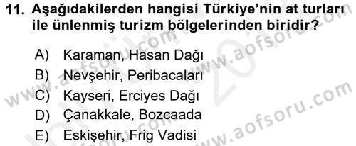 Turistik Alanlarda Mekan Tasarımı Dersi 2017 - 2018 Yılı 3 Ders Sınav Soruları 11. Soru