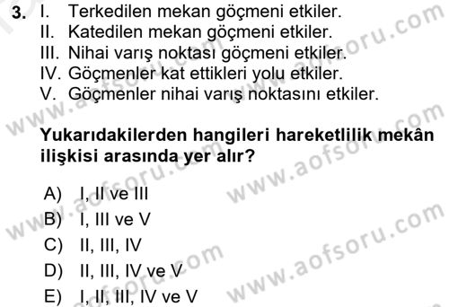 Turistik Alanlarda Mekan Tasarımı Dersi 2017 - 2018 Yılı (Final) Dönem Sonu Sınav Soruları 3. Soru