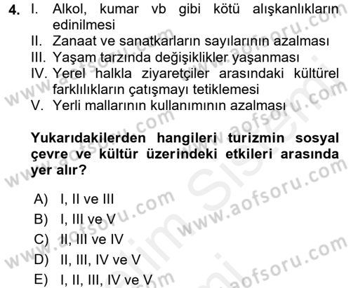 Turistik Alanlarda Mekan Tasarımı Dersi 2017 - 2018 Yılı (Final) Dönem Sonu Sınav Soruları 4. Soru