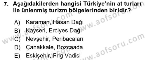 Turistik Alanlarda Mekan Tasarımı Dersi 2017 - 2018 Yılı (Final) Dönem Sonu Sınav Soruları 7. Soru
