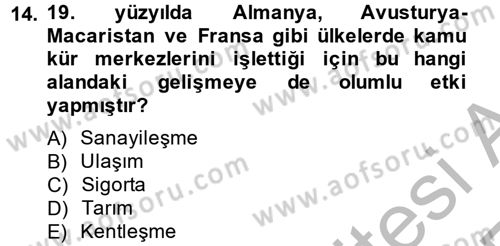 Termal ve Spa Hizmetleri Dersi 2012 - 2013 Yılı (Vize) Ara Sınavı 14. Soru