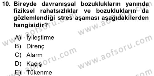 Termal ve Spa Hizmetleri Dersi 2015 - 2016 Yılı (Vize) Ara Sınavı 10. Soru