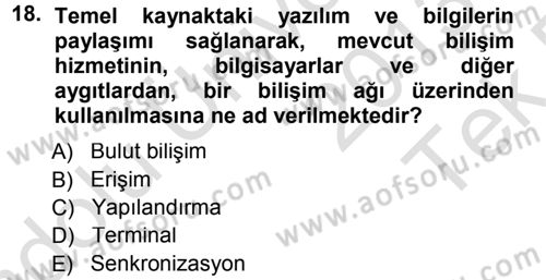 Odalar Bölümü Yönetimi Dersi 2013 - 2014 Yılı Tek Ders Sınav Soruları 18. Soru