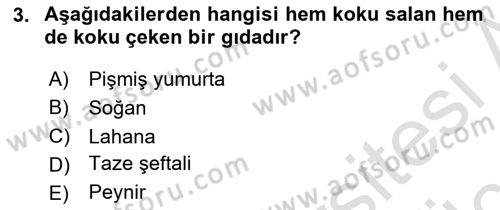 Yiyecek İçecek Yönetimi Dersi 2018 - 2019 Yılı 3 Ders Sınav Soruları 3. Soru