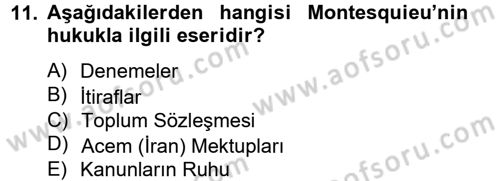 Kültür Tarihi Dersi 2012 - 2013 Yılı (Final) Dönem Sonu Sınav Soruları 11. Soru