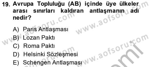 Kültür Tarihi Dersi 2013 - 2014 Yılı (Final) Dönem Sonu Sınav Soruları 19. Soru