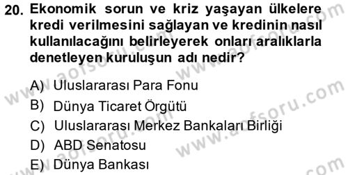 Kültür Tarihi Dersi 2013 - 2014 Yılı (Final) Dönem Sonu Sınav Soruları 20. Soru