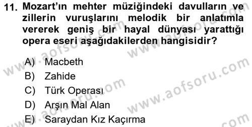 Kültür Tarihi Dersi 2015 - 2016 Yılı (Final) Dönem Sonu Sınav Soruları 11. Soru