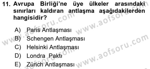 Kültür Tarihi Dersi 2016 - 2017 Yılı 3 Ders Sınav Soruları 11. Soru