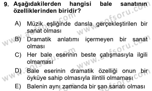 Kültür Tarihi Dersi 2016 - 2017 Yılı 3 Ders Sınav Soruları 9. Soru
