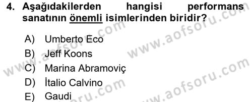 Kültür Tarihi Dersi 2016 - 2017 Yılı (Final) Dönem Sonu Sınav Soruları 4. Soru