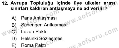 Kültür Tarihi Dersi 2017 - 2018 Yılı 3 Ders Sınav Soruları 12. Soru