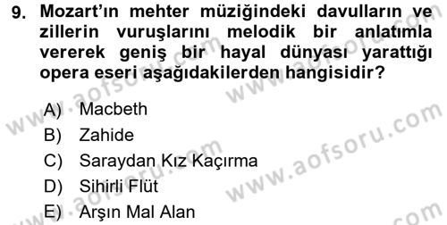 Kültür Tarihi Dersi 2017 - 2018 Yılı (Final) Dönem Sonu Sınav Soruları 9. Soru