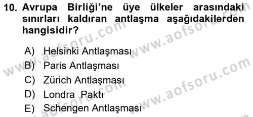 Kültür Tarihi Dersi 2018 - 2019 Yılı (Final) Dönem Sonu Sınav Soruları 10. Soru