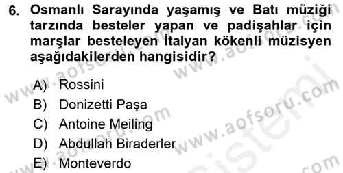 Kültür Tarihi Dersi 2018 - 2019 Yılı (Final) Dönem Sonu Sınav Soruları 6. Soru