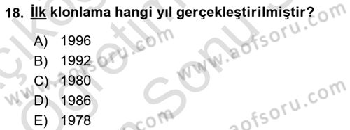 Kültür Tarihi Dersi 2023 - 2024 Yılı (Final) Dönem Sonu Sınav Soruları 18. Soru