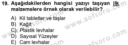 Görsel Kültür Dersi 2012 - 2013 Yılı (Final) Dönem Sonu Sınav Soruları 19. Soru