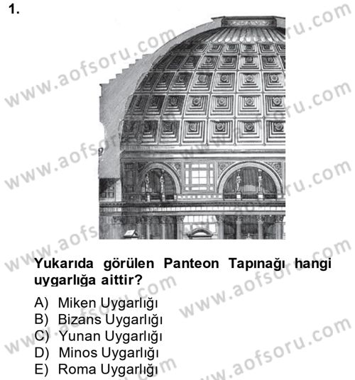 Görsel Kültür Dersi 2013 - 2014 Yılı (Final) Dönem Sonu Sınav Soruları 1. Soru