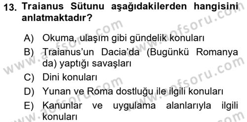 Görsel Kültür Dersi 2015 - 2016 Yılı (Vize) Ara Sınav Soruları 13. Soru