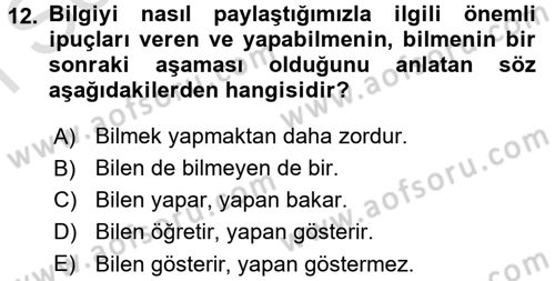 Görsel Kültür Dersi 2015 - 2016 Yılı (Final) Dönem Sonu Sınav Soruları 12. Soru